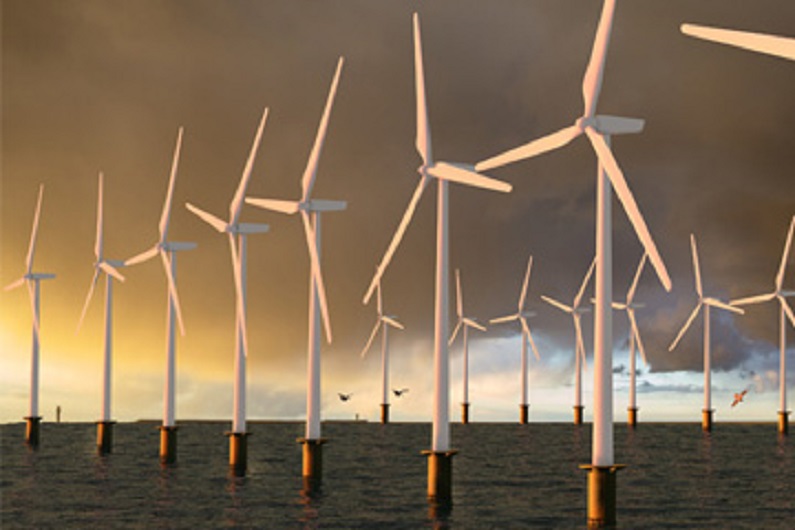 Windpark in the sea